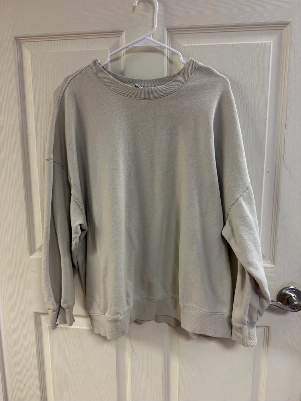 Old Navy Crewneck Sweatshirt Light Beige